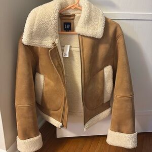 Gap Faux Suede Fur Coat